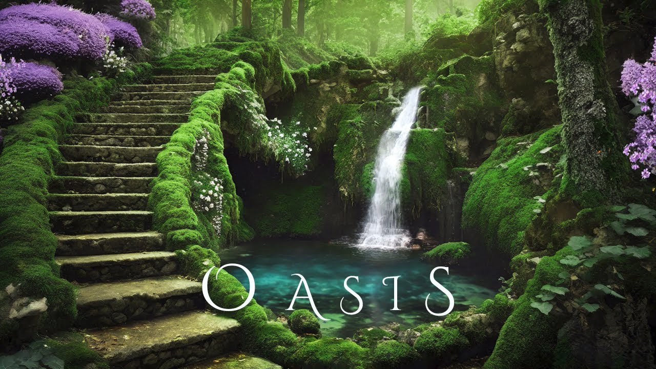 OASIS | Calm Running Water Ambient Music - Ethereal Meditative Deep Relaxing Soundscape