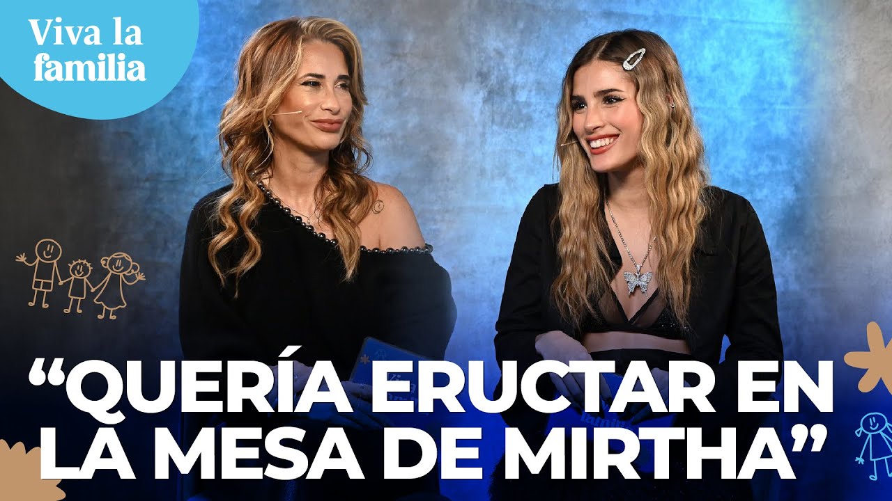 ¿Alguna vez ERUCTARON en la mesa de Mirtha? El debate entre Juli Poggio y su mamá | #VivaLaFamilia