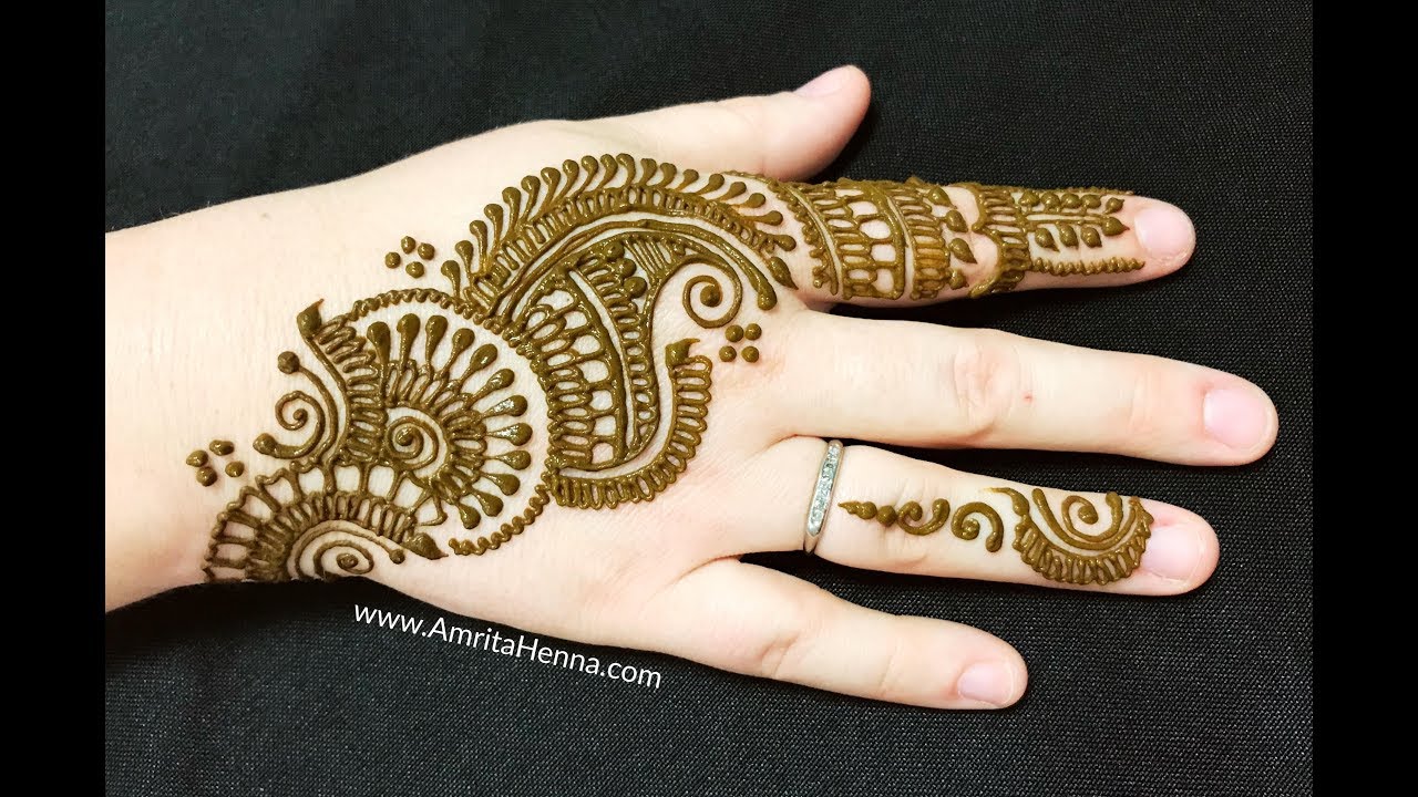 Cute Party Mehendi Design Easy Level Beautful Arabic Mehndi