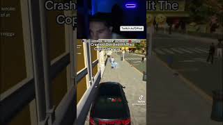 Crashed out and hit the cops with car 🤣🤣 #foryou #fyp  #funnyvideos #gtaroleplay #roleplay #trolling