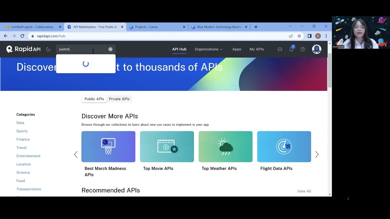 Api Sonya Implementasi Penggunaan API di RapidAPI.com dengan Endpoin Metode GET ...