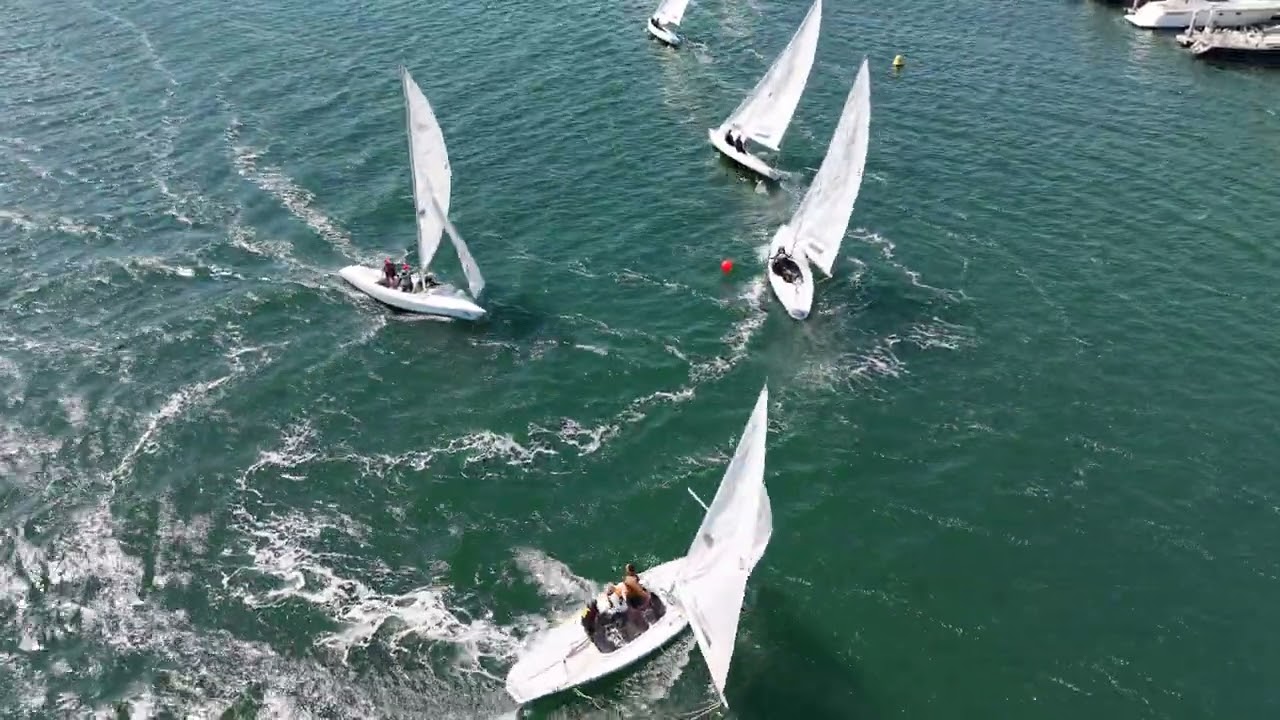 2025 Saturday Soling Regatta 4   April 19   Race 3   leeward mark