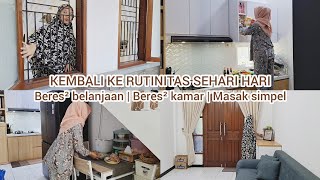 Rutinitas pagi IRT di rumah minimalis | Beres beres dan menata belanja bulanan | Masak menu simpel screenshot 1