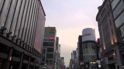 Japan Tokyo Ginza 東京 銀座四丁目交差点 20130429