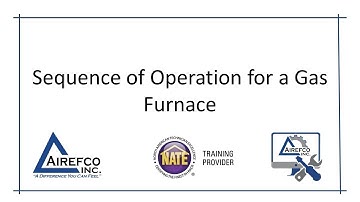 The Sequence of Operations for a Gas Furnace