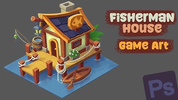 Game Asset II Fisherman House II Game Art