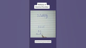 How to Multiply  decimal Numbers!!|Learn in Easy way!!