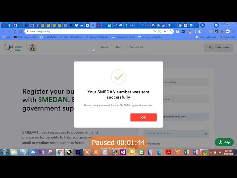 HOW TO RECOVER SMEDAN REGISTRATION NUMBER IN 30 SECONDS  -NEW STRATEGY 2021