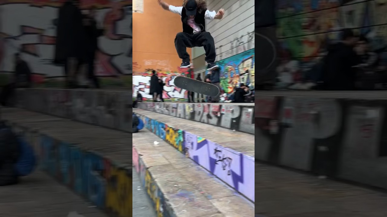 Nollie tre flip Macba 3 Block! 