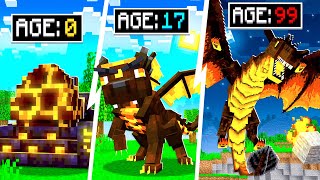 Evolving BABY DRAGON to GOD DRAGON in MINECRAFT!