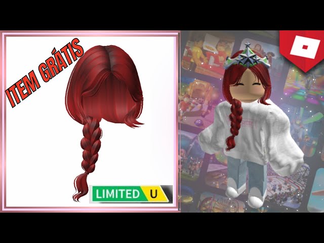 CapCut_novo cabelo vermelho grátis do Roblox