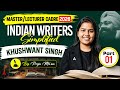 Indian Writers Simplified | Khushwant singh | Master Cadre 2026 | By Pooja Mam