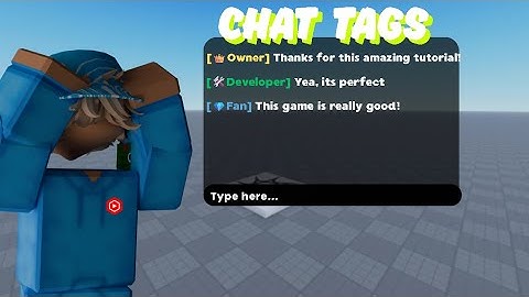 HOW TO MAKE CUSTOM CHAT TAGS | Roblox Studio #robloxstudio