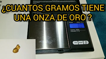 ¿Cuántos gramos tiene una onza de oro de 24 kilates?