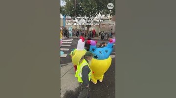 Portland activist uses inflatable costumes to shift protest narratives