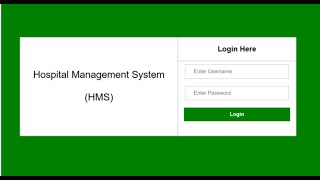 Hospital In Php, Css, Javascript, And Mysql Free Download