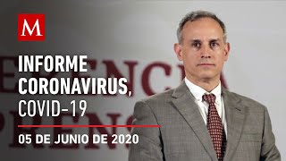 Informe diario por coronavirus en México, 05 de junio de 2020