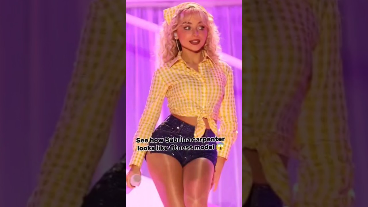 Sabrina Carpenter’s Fitness Model Look 🔥 | Gym Queen Vibes 💪 