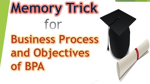 Memory trick of Business Process and Objectives of BPA