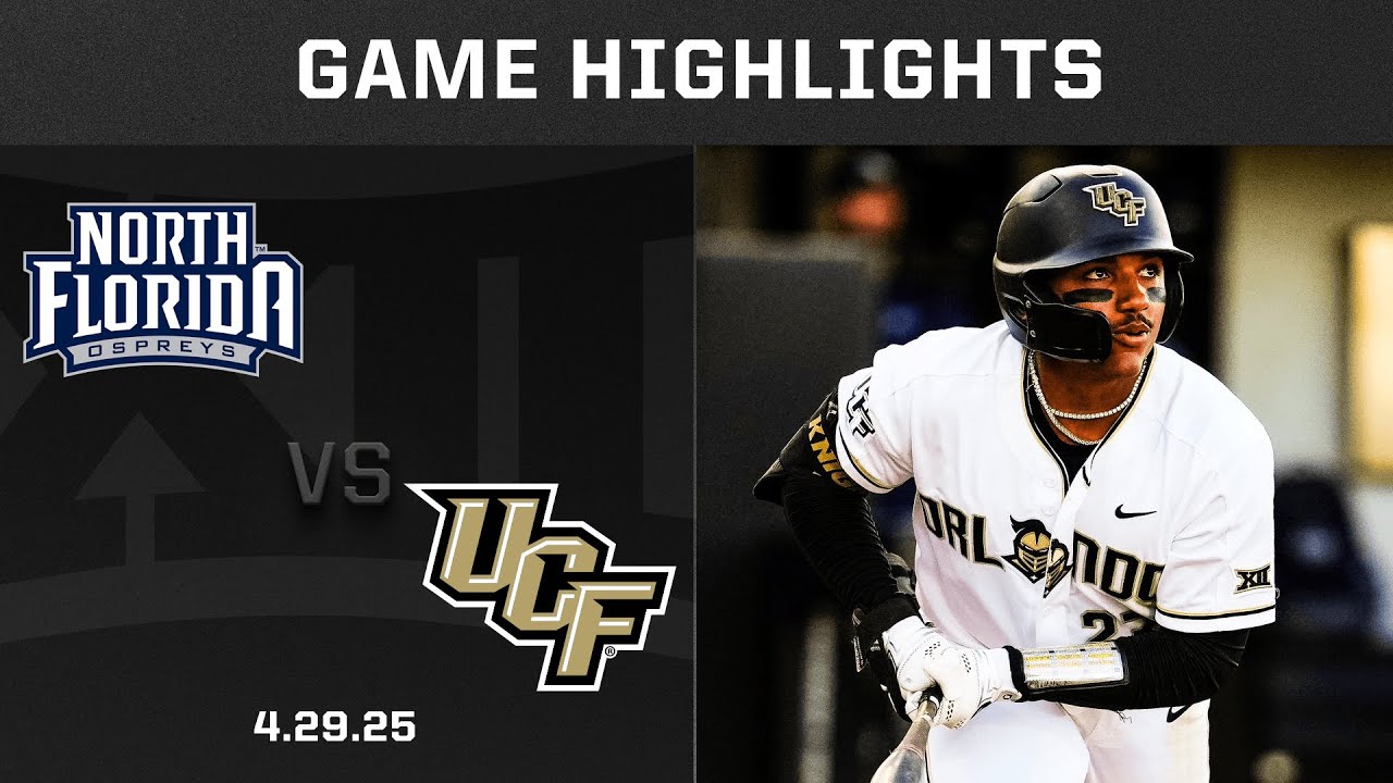 North Florida vs. UCF (4.29.25) Highlights | 2025 Big 12 Baseball