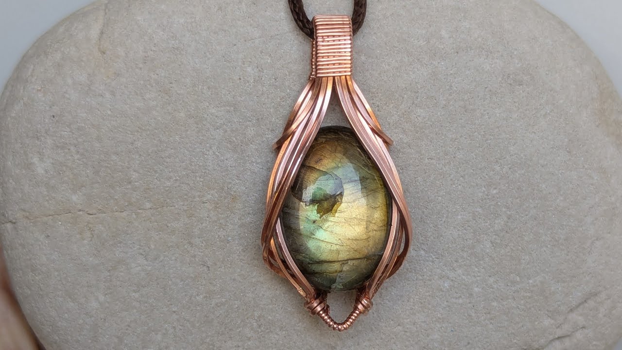 Oval Cabochon Wire Wrapped Pendant Tutorial