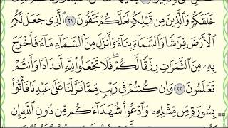 Коран. Читаю суру "аль-Бакара" № 2, аяты 21-24 по три раза #коран #бакара #намаз