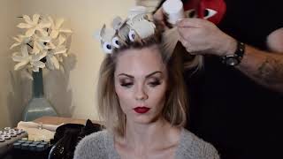 Creating a Grace Kelly Hot Roller set with me 720p