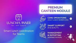 LunchPlanner for Microsoft Teams: Frontend & Backend Overview