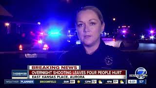 Overnight shooting leaves four people injured in Aurora