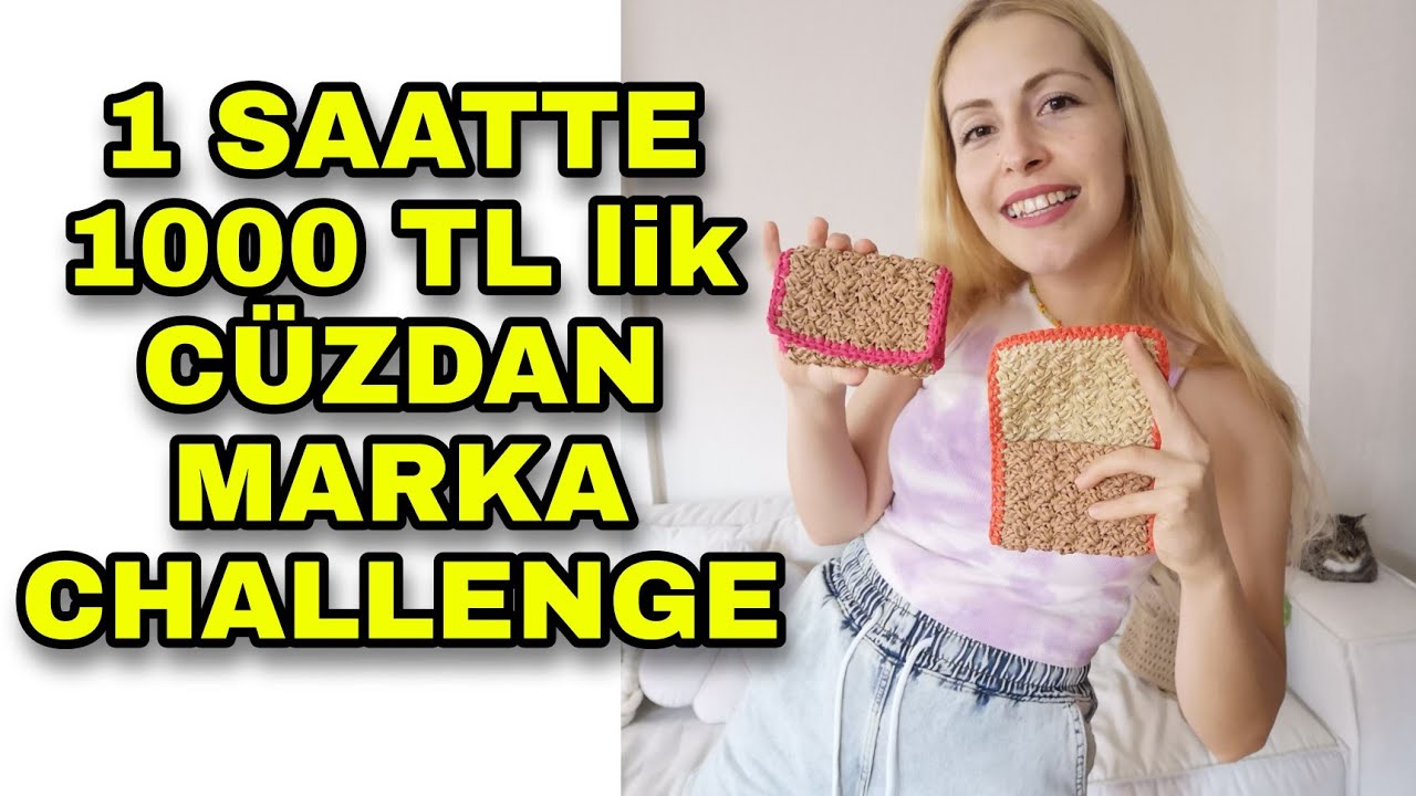 HERKES ÇOK SEVDİ 😍 | 1 SAATTE KOLAY, HIZLI, HAVALI CÜZDAN YAPIMI | KEDİN YAP | Crochet Wallet