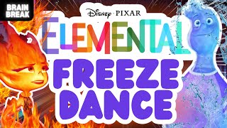 ELEMENTAL FREEZE DANCE | FLOOR IS LAVA | BRAIN BREAK | CHASE GAME