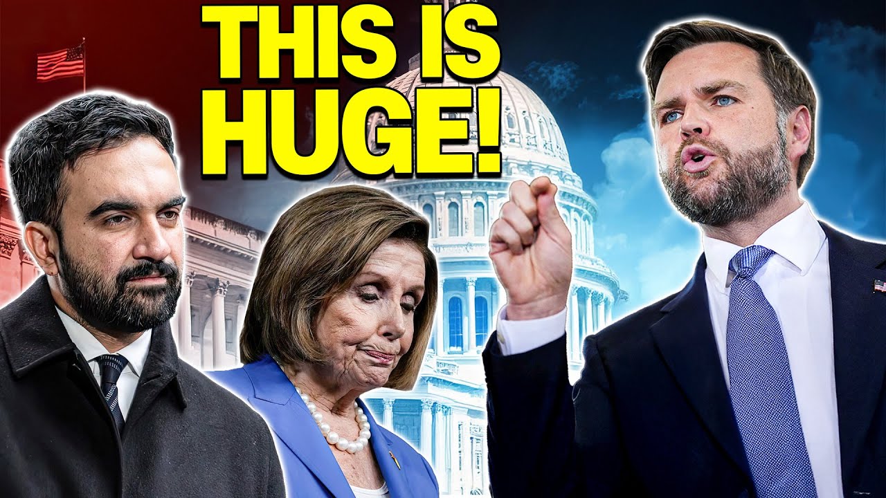 БУМ! Джей Ди Вэнс наносит сокрушительный удар по Зорану Мамдани и Нэнси Пелоси — настоящий крах!