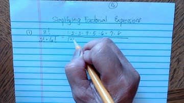 Simplifying Factorial Expressions