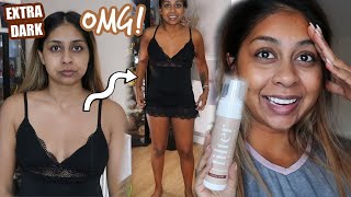 BROWN GIRL TRIES FILTER BY MOLLY-MAE FAKE TAN IM SHOOK