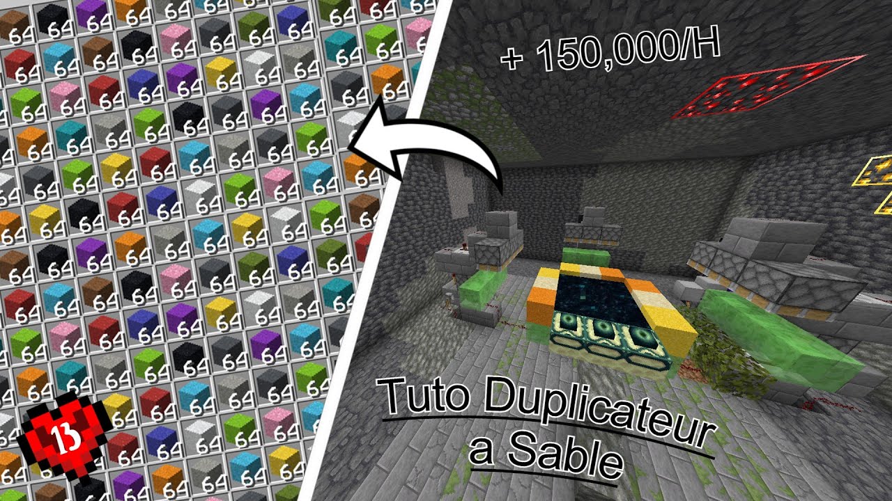 [Tuto] Duplicateur de sable en 1.21 (+150 000/H) #minecraft - YouTube