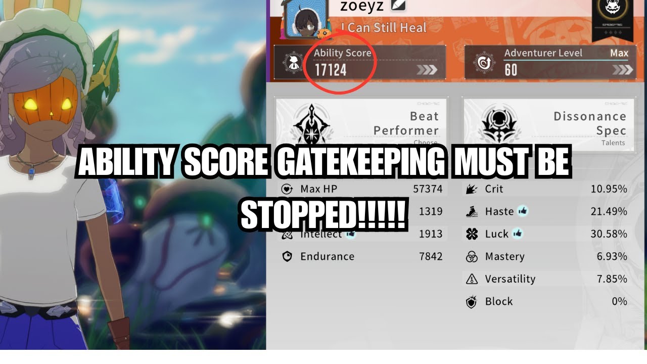 ABILITY SCORE GATEKEEPING IN BLUE PROTOCOL: STAR RESONACE, MUST BE STOPPED