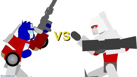 G1 Optimus prime vs G1 Megatron | transformers animation | stick nodes |