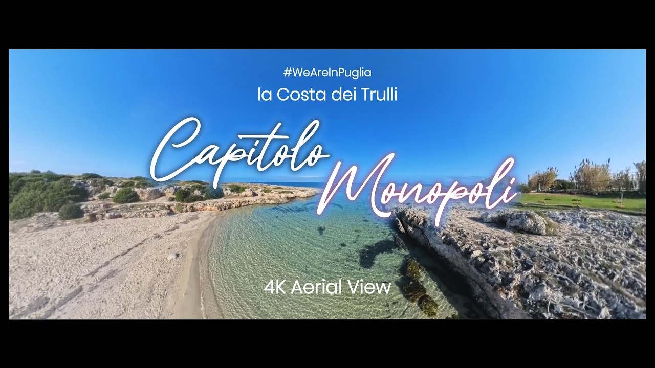Le più Belle Spiagge di Monopoli - Capitolo la Costa dei Trulli Vista Aerea in 4K #weareinpuglia
