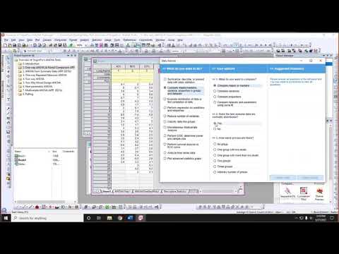 Overview of OriginPro's ANOVA Tools