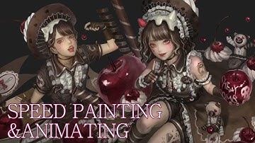 How I Brought Hansel and Gretel to Life for My Dream Game! 🍪🍒 | Speed painting & animating | Spine2D