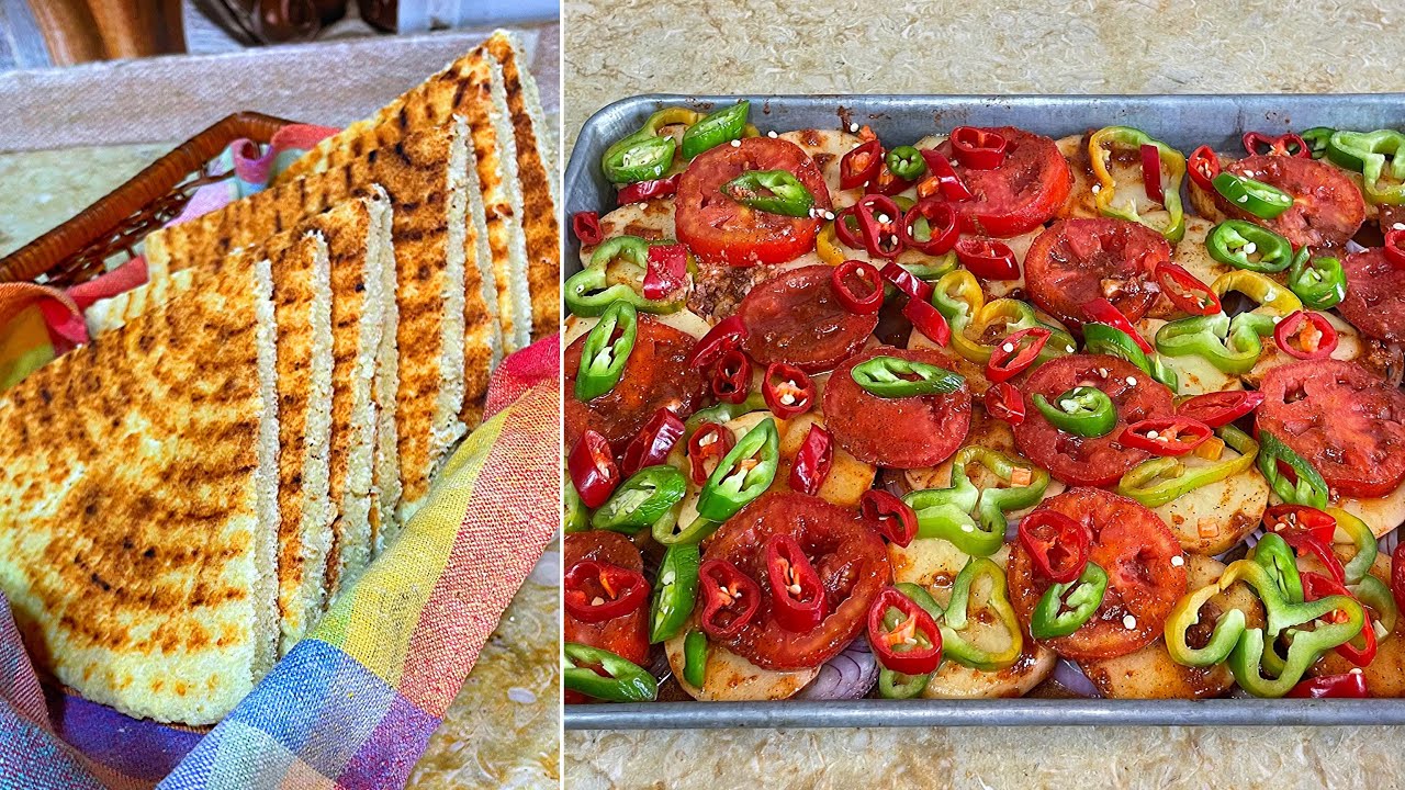 بطاطا فالفرن اكسبراس مع كسرة ناجحة و طرية تقول ڤاطو😍