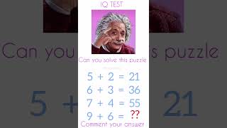 IQ Brain test comment your answer📝🤔#puzzle#maths#quiz#mathematics#education#gk#subscrib