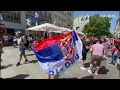 "Zagrevanje" srpskih navijača pred meč odluke protiv Danske #novars
