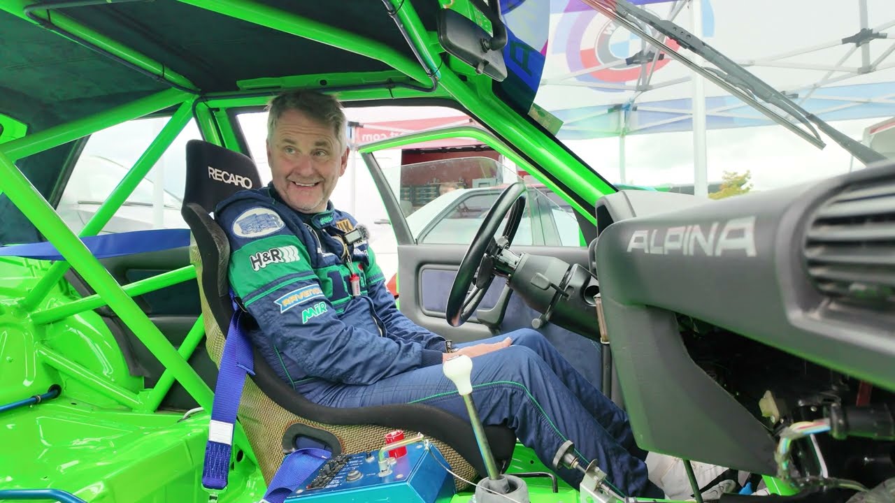 Interview Peter Oberndorfer during shakedown VINK motorsport original Alpina BMW E30 M3
