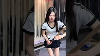 Who Wants to Practice Pool with This Girl? #poolskills #billiards
