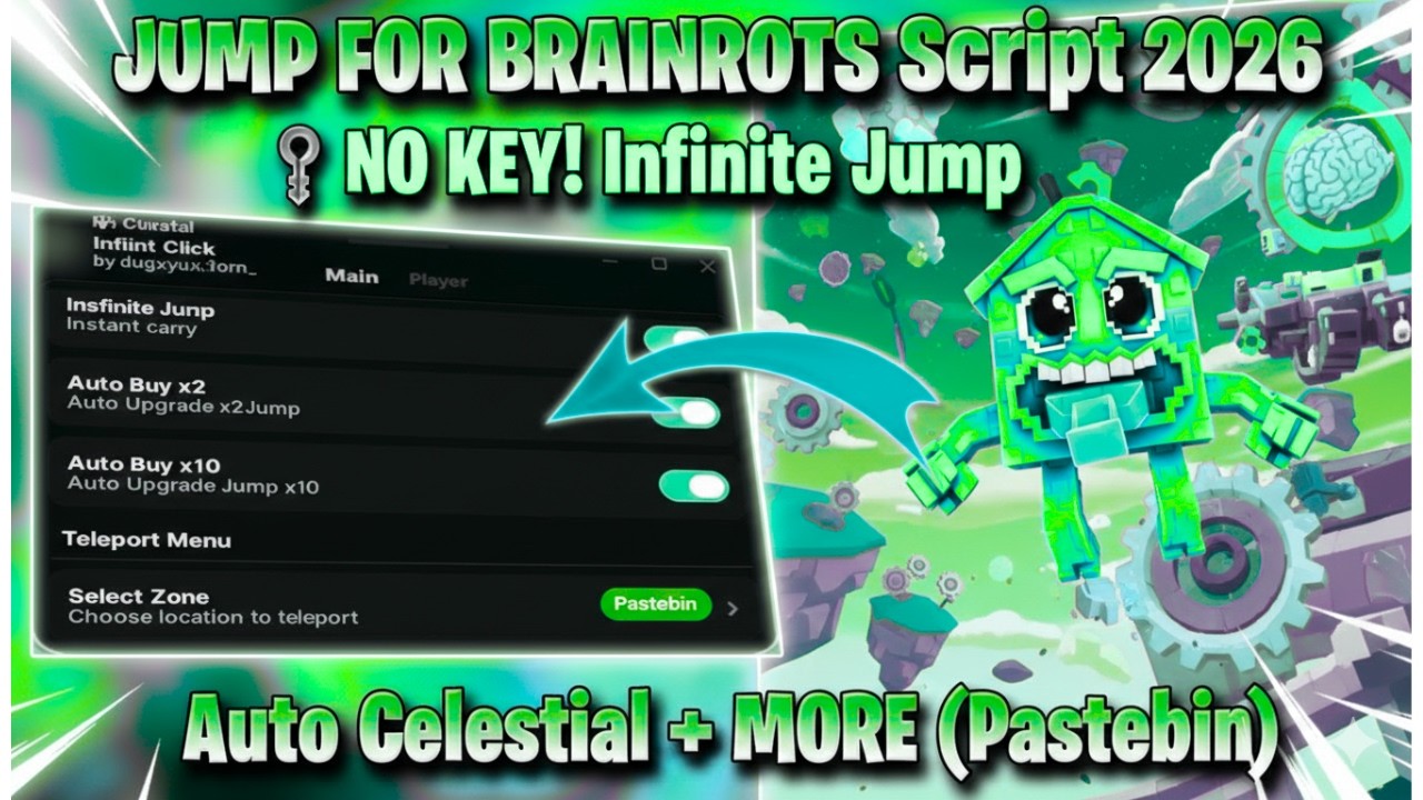 Jumping Simulator Script Jump For Brainrots Script 2026 🔑 NO KEY! Infinite Jump, Fly, Auto ...