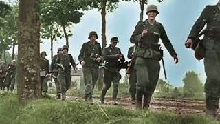 WW2 HQ Rare never seen before footage shows fierce fighting between Wehrmacht and Allied forces