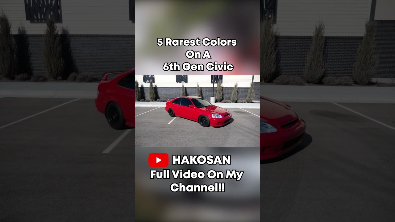 5 Rarest Colors On A 6th Gen Civic  