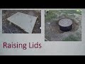 Raising manhole cover and drainage basin lid