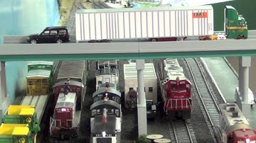 Video 1 Train Layout Shelf HO DRILINE